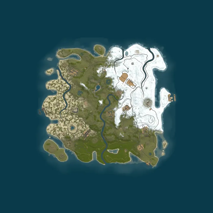 Map of 1Rust | Wipe 14.10 | Classic | No P2W | F7 Reports