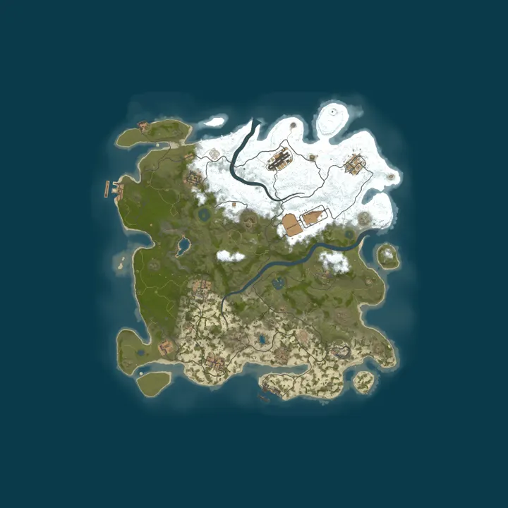 Map of Rust Server by nitrado.net