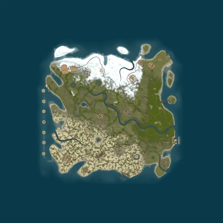Map of [AU] BB Rust PvE | Relaxed Community | Beginner to Pro Welcome