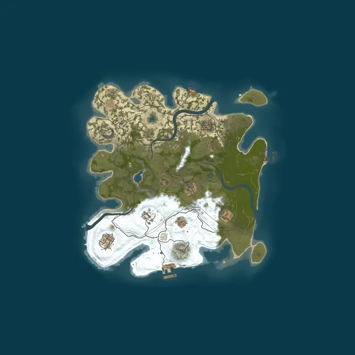 Map of Vanilla Server