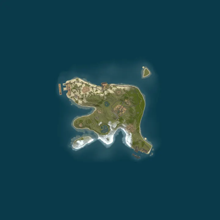 Map of A Shockbyte Rust Server