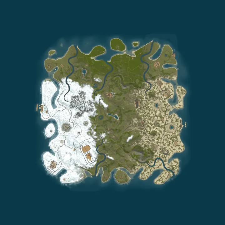 Map of Rust Server - Pinehosting.com