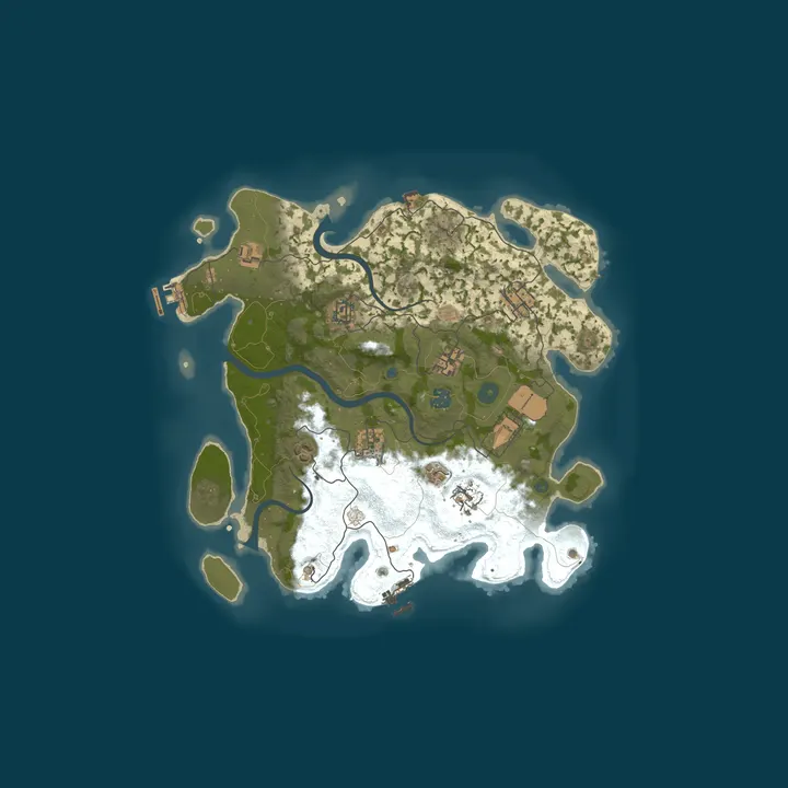 Map of Rusted Raiders 2x