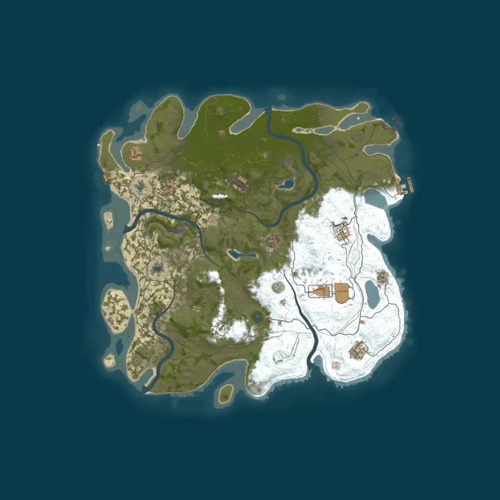 Map of RustMania 10x No BPs |Loot+|MyMini|Events|Shop|Kits