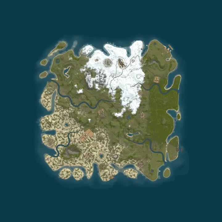 Map of Heathen's Playground X50 PVE