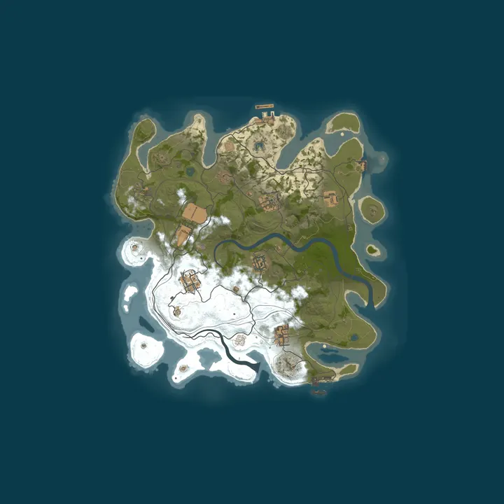Map of Weathered Rust | Solo Duo - Vanilla Monthly