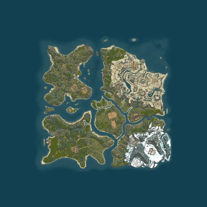 Map of [US]HighMiles|2x|ZOMBIES|PVP ZONES
