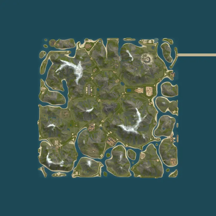 Map of HighMiles Test server