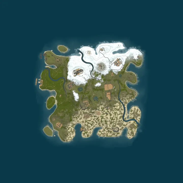 Map of Rust Server - Pinehosting.com