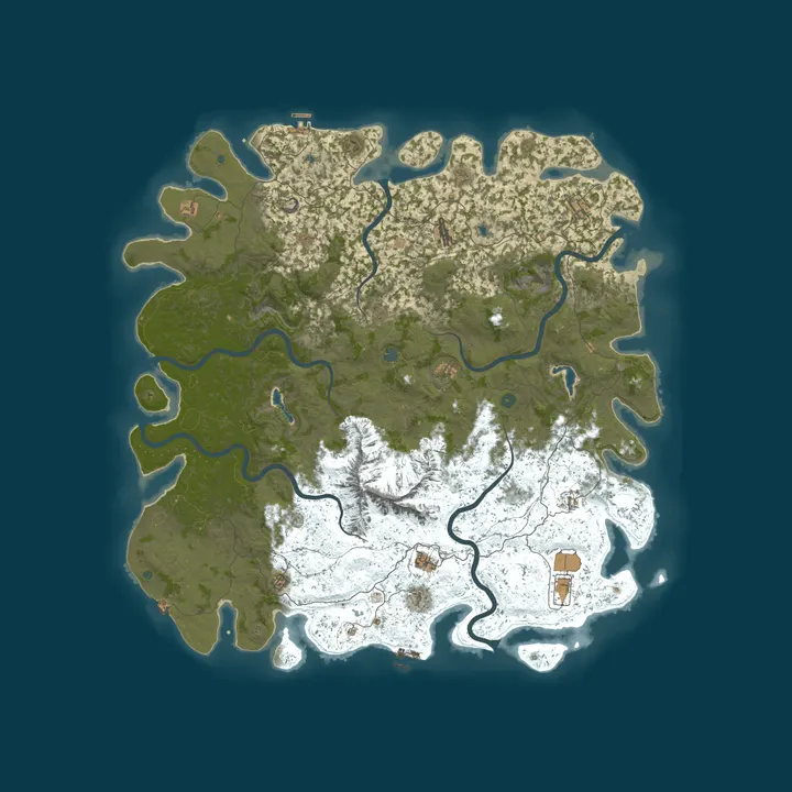 Map of ArcticLink's Dedicated Rust Server