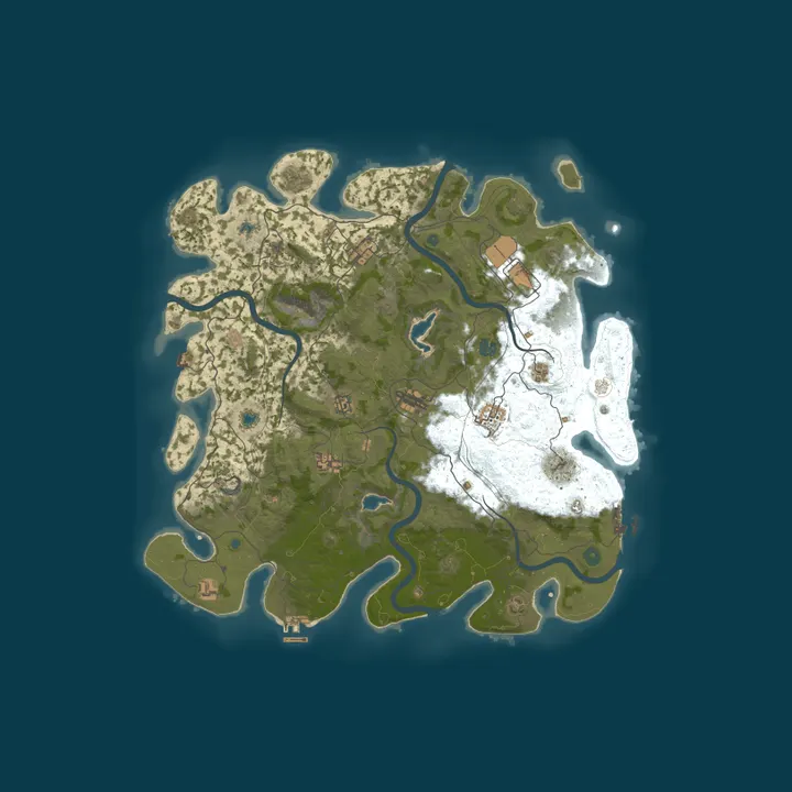 Map of EndlessRust PvE/PvP-Zones 2x|SkillTree|AlphaLoot|Quests|TP