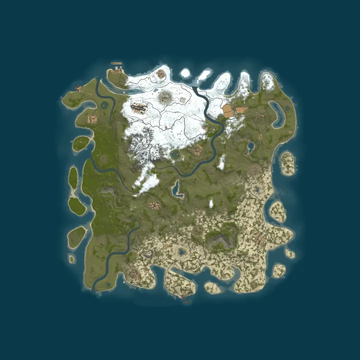 Map of Bigfoot Island