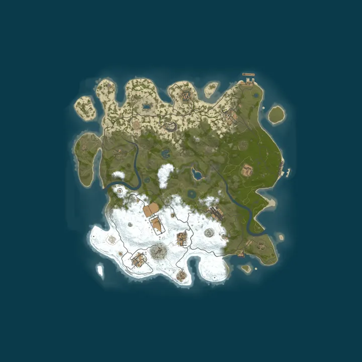Map of King RUST server