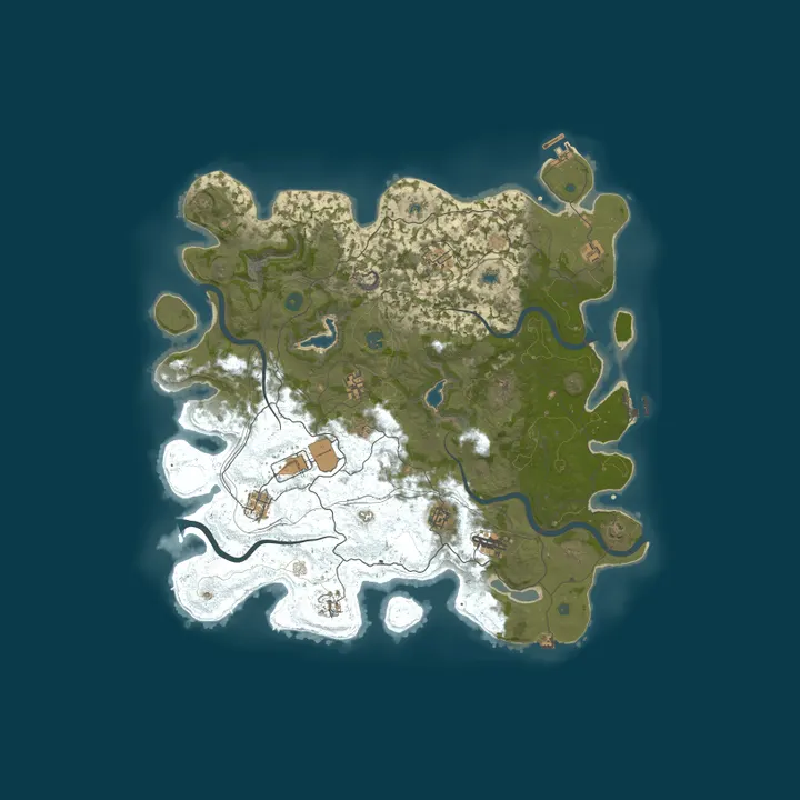 Map of RUST Classic server #1 [RU]