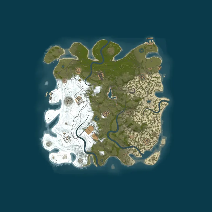 Map of THE TRIBE | ESPANA | MONTHLY | DUO | VANILLA | PVP | LOW UPKEEP