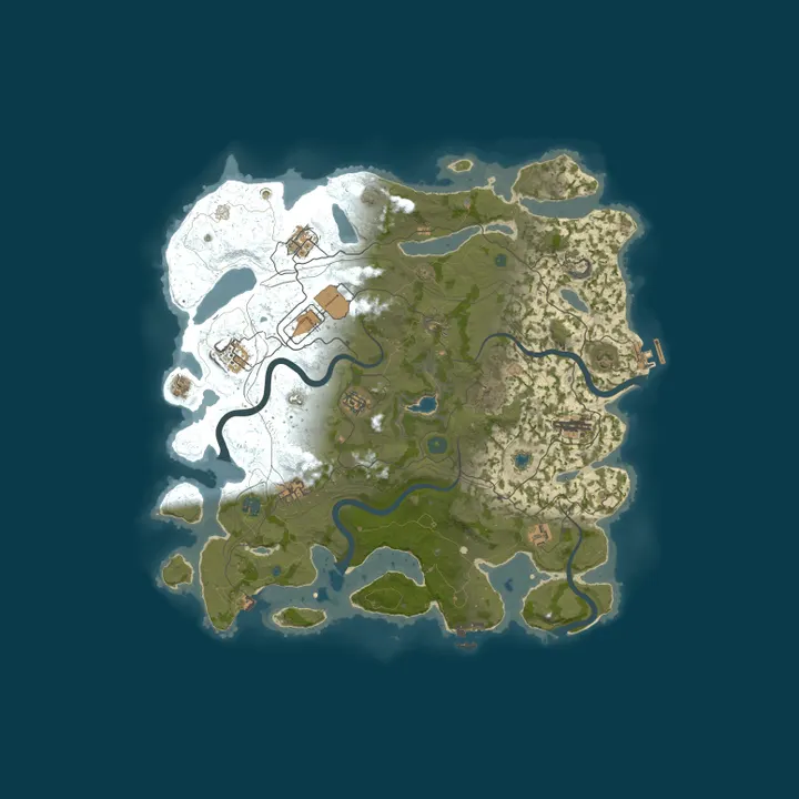 Map of КЛАССИКА x2 | GGRust #1 | Для нoвичкoв 2x