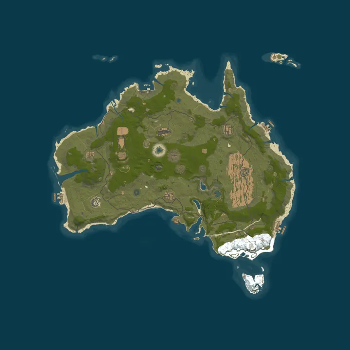 Map of [EU/UK] Rusty Mafia | 2x | Events | Dungeons | Raidable Bases