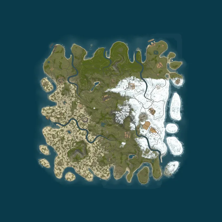 Map of [EU] Renewal Rust #1 | 3x PvE