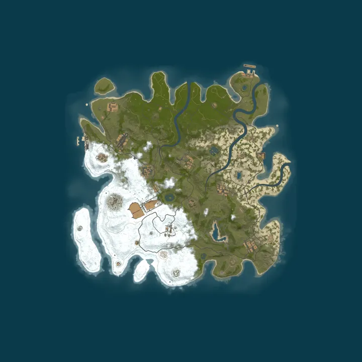 Map of Rust Server
