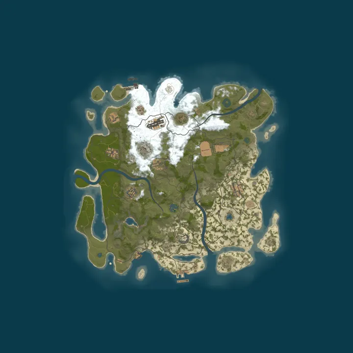 Map of Rust Server by nitrado.net
