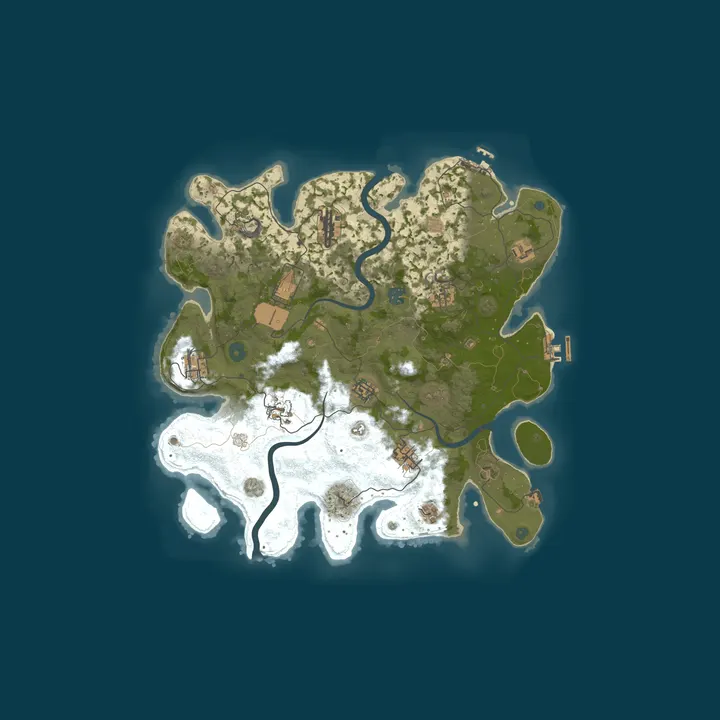 Map of GORGONA TEST