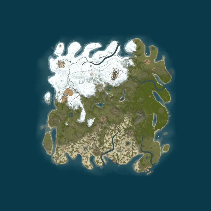 Map of BUNKER RUST | x2 | Railway Economy
