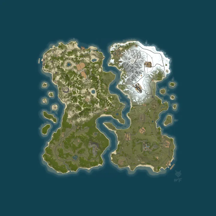 Map of <color=#ff0000>Welcome to HAWKS RUSTY BALLZ PVE SERVER!</color>