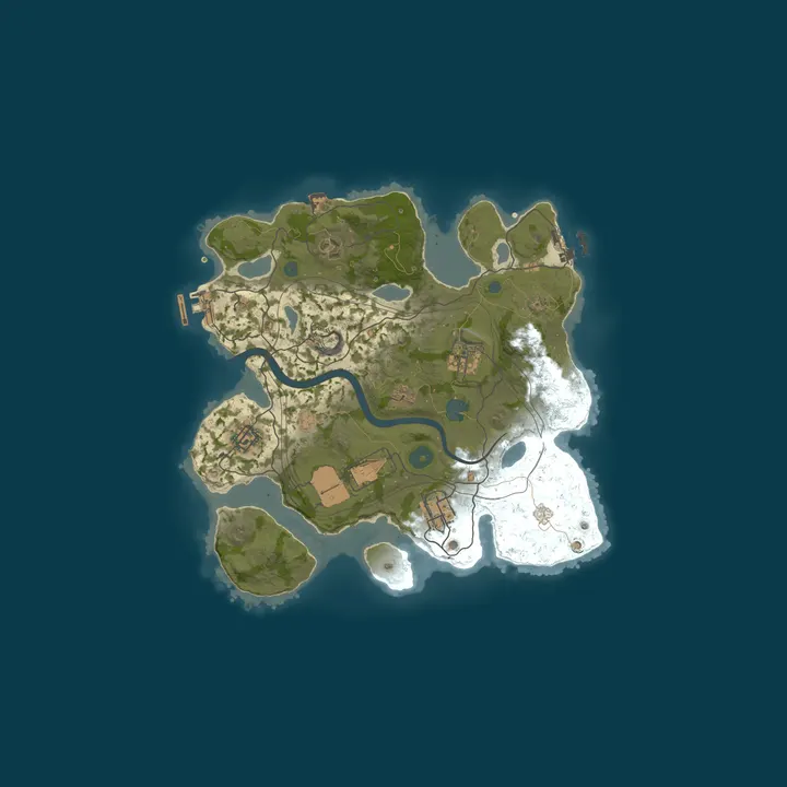 Map of Oh Shit 100x | PvP | Loot+ | Shop | Kits | Raidable Bases | Air