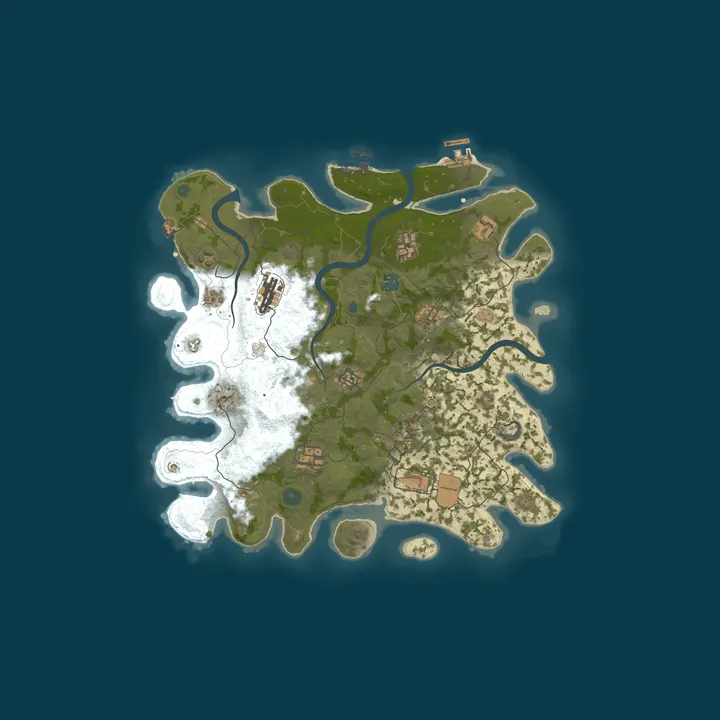 Map of [EU] MapleRust 1x Solo/Duo/Trio | 50% Upkeep | Raid Time