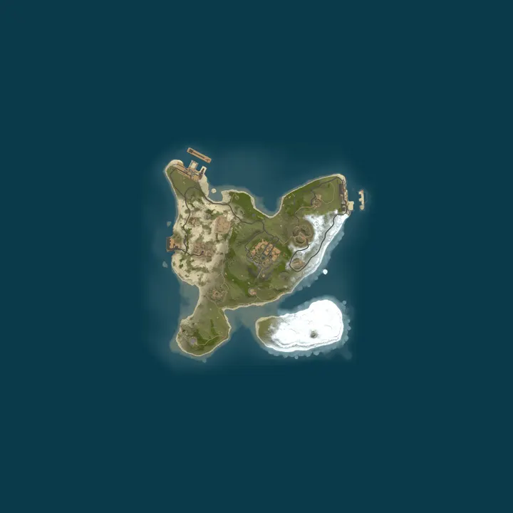 Map of A Shockbyte x Discord Production Rust Server