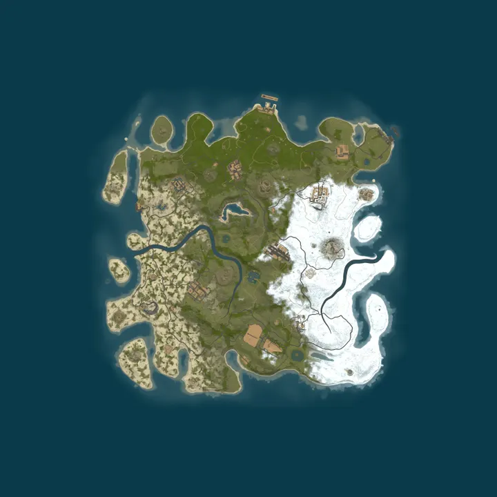 Map of RUSTY LEGENDS [ MAIN | x3 | NOLIMIT ] WIPE 09.10