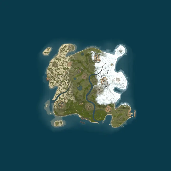 Map of Test server Neon Rust