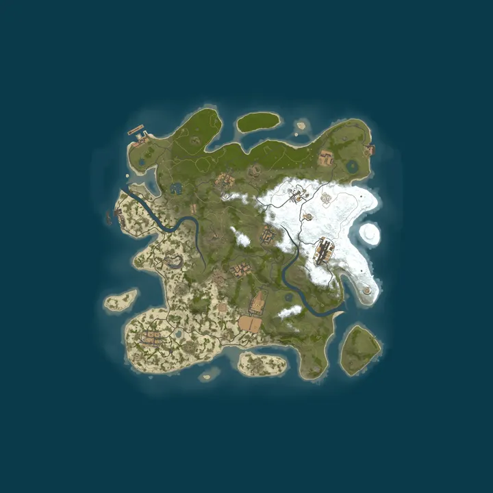 Map of Fields Of Rust PVE 10X (lightly modded)