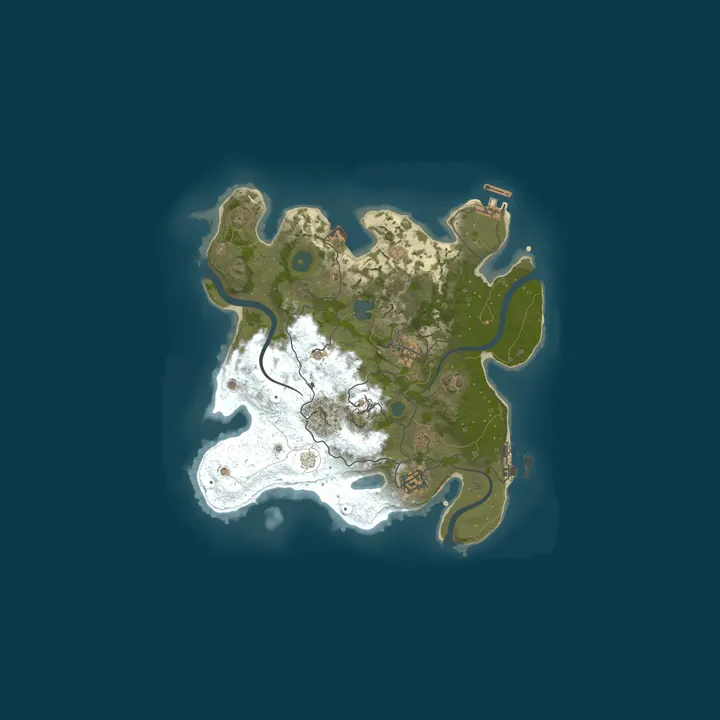 Map of Epstein's Private Island